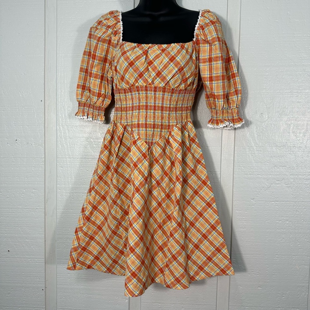 BETSEY JOHNSON Womens Orange  Dress Size M NWT - Picture 3 of 11